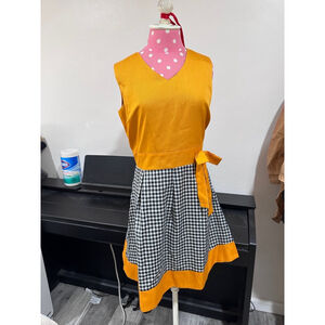 Women's Unbranded Dress M Yellow Black